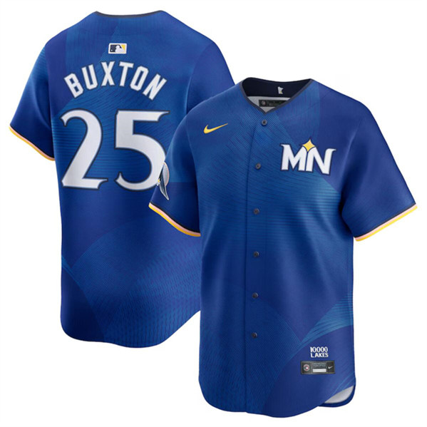 Minnesota Twins #25 Byron Buxton Royal 2024 City Connect Limited Stitched Jersey - Zenithce