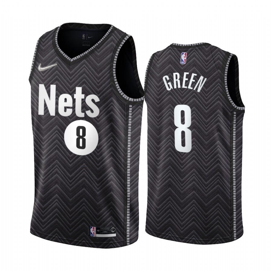 Brooklyn Nets #8 Jeff Green Black Swingman 2020-21 Earned Edition Jersey - Zenithce