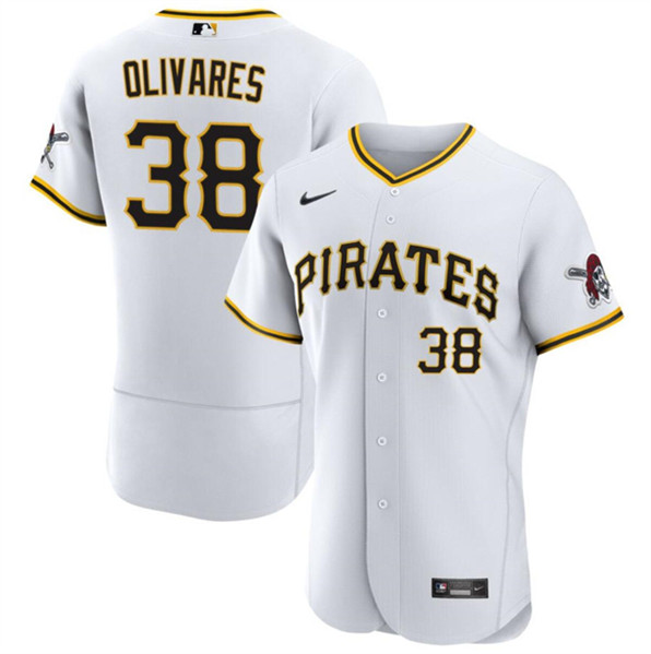 Pittsburgh Pirates #38 Edward Olivares White Flex Base Stitched Jersey - Zenithce