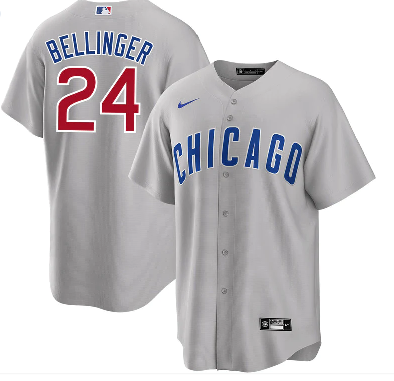 Chicago Cubs #24 Cody Bellinger Grey Cool Base Stitched Jersey - Zenithce