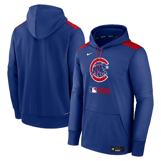 Chicago Cubs Royal Collection Performance Pullover Hoodie - Zenithce