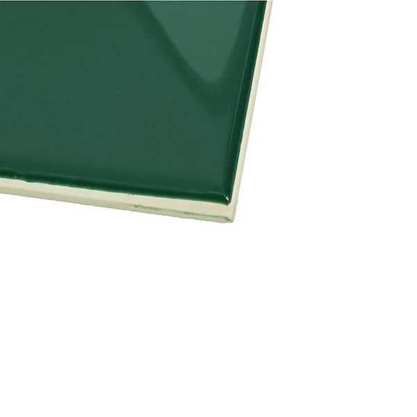 Daltile LuxeCraft Glossy 4-1/4 in. x 12-7/8 in. Glazed Ceramic Wave Crest Wall Tile - Zenithce