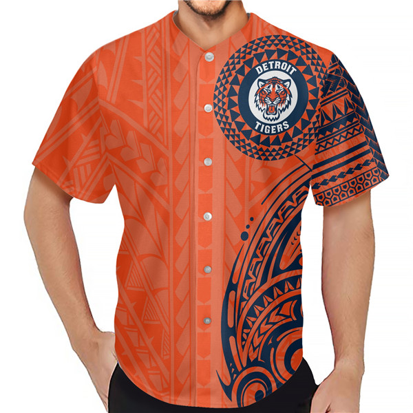 Detroit Tigers Orange Baseball Jersey - Zenithce