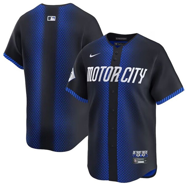 Detroit Tigers Blank 2024 Navy City Connect Cool Base Limited Stitched Jersey - Zenithce