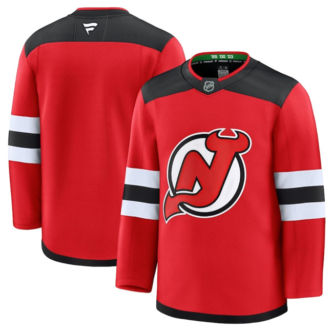 New Jersey Devils Blank Red 2024-25 Home Stitched Jersey - Zenithce