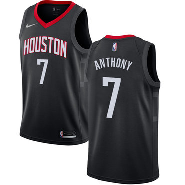 Houston Rockets #7 Carmelo Anthony Black Swingman Statement Edition Jersey - Zenithce