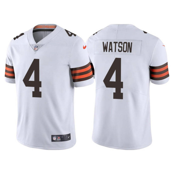 Cleveland Browns #4 Deshaun Watson White Vapor Untouchable Limited Stitched Jersey - Zenithce