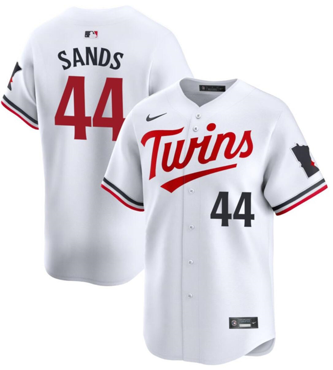 Minnesota Twins #44 Cole Sands White 2024 Home Limited Cool Base Stitched Jersey - Zenithce
