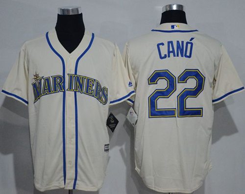 Mariners #22 Robinson Cano Cream New Cool Base Stitched Jersey - Zenithce