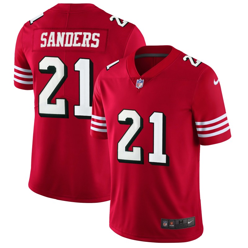 San Francisco 49ers #21 Deion Sanders Red 2018 Rush Vapor Untouchable Limited Stitched Jersey - Zenithce