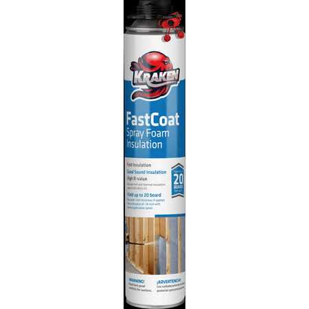 Krakenbond Fastcoat Insulation Spray Foam Pack Can - Zenithce