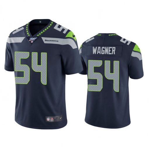 Seahawks #54 Bobby Wagner Steel Blue Stitched Limited 100th Season Jersey - Zenithce