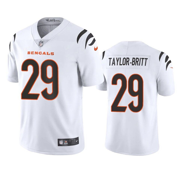 Cincinnati Bengals #29 Cam Taylor-Britt White Vapor Limited Stitched Jersey - Zenithce