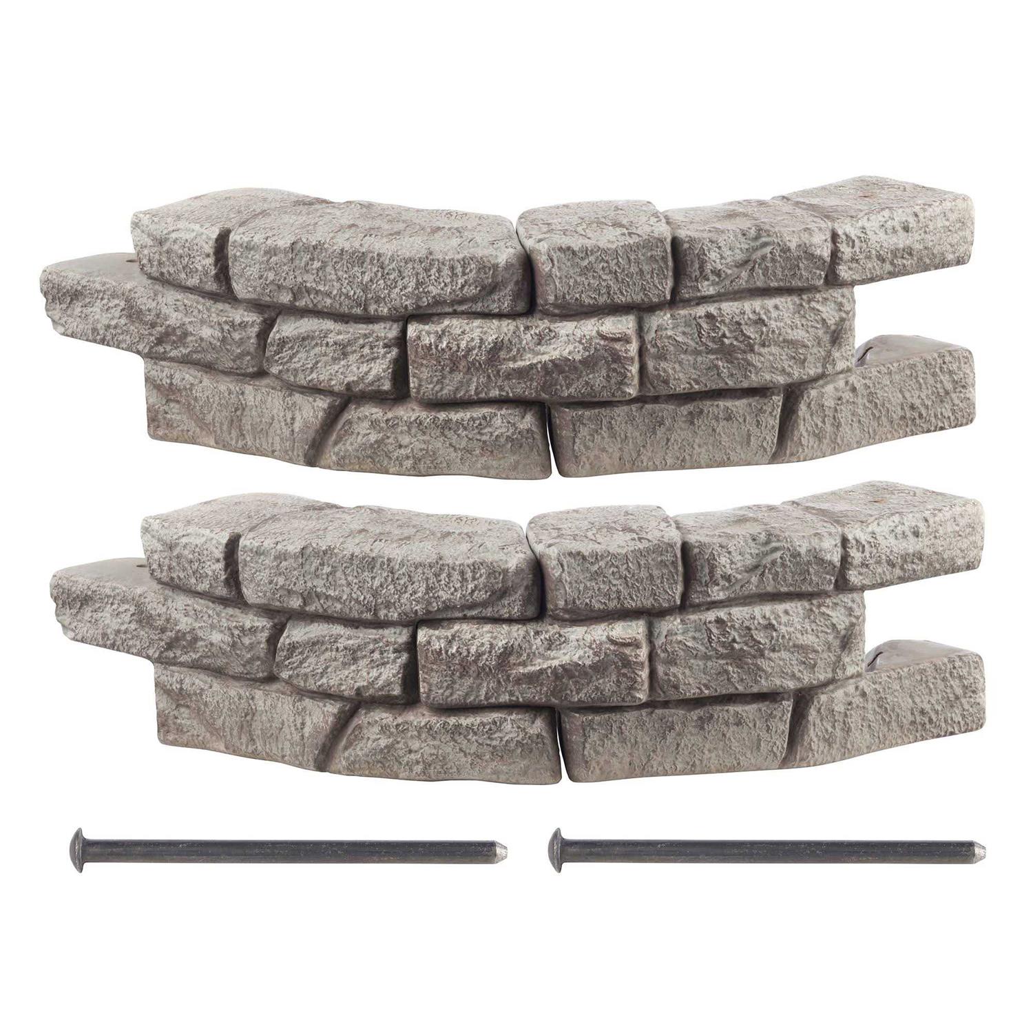 RTS Home Accents Rock Lock Raised Garden Bed Curved Rock - Zenithce