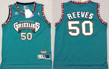 Memphis Grizzlies #50 Bryant Reeves ABA Hardwood Classics Green Throwback Swingman Jersey - Zenithce