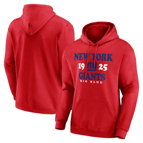 New York Giants Red Fierce Competitor Pullover Hoodie - Zenithce