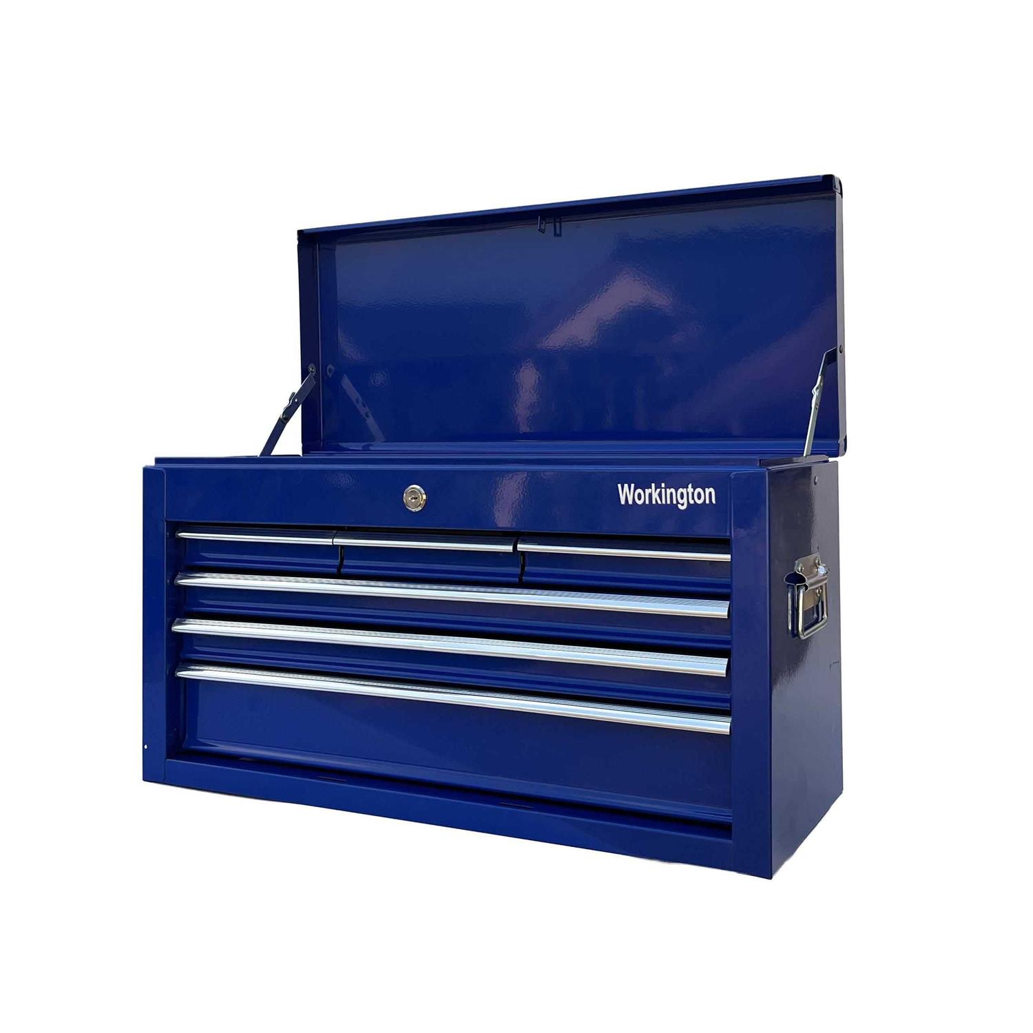 Workington Portable Metal Tool Chest with 6 Drawers 24 6-Drawer Tool Chest Cabinet with Ball Bearing Drawer Slides - Zenithce