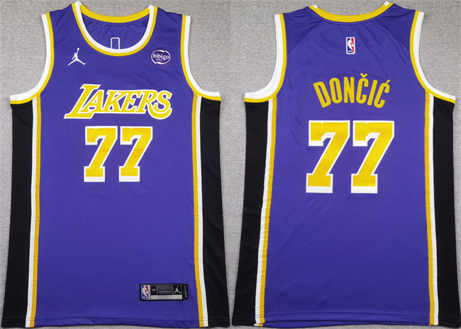 Los Angeles Lakers #77 Luka Doncic Puple 2025 Stitched Jersey - Zenithce