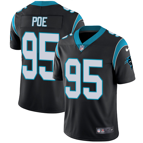 Carolina Panthers #95 Dontari Poe Black Vapor Untouchable Limited Stitched Jersey - Zenithce