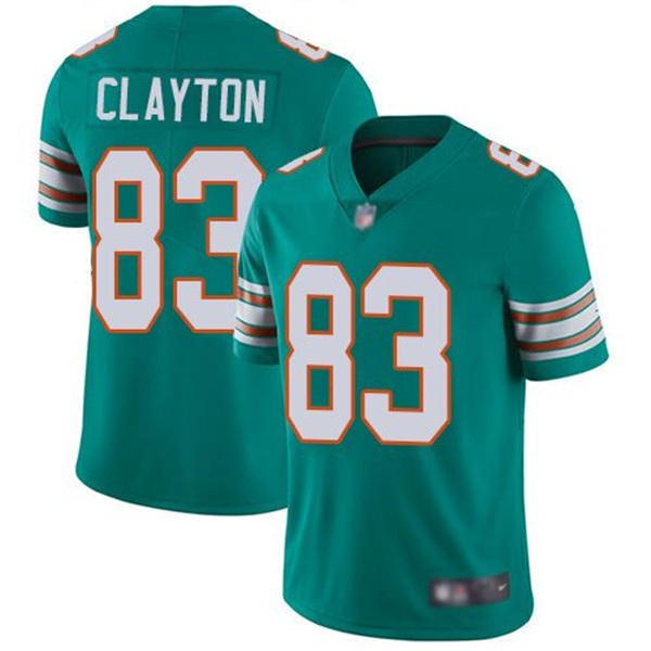 Miami Dolphins #83 Mark Clayton Aqua Vapor Limited Stitched Jersey - Zenithce