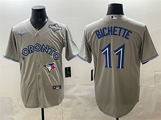 Toronto Blue Jays #11 Bo Bichette Gray 2025 World Series Home Cool Base Stitched Jersey - Zenithce