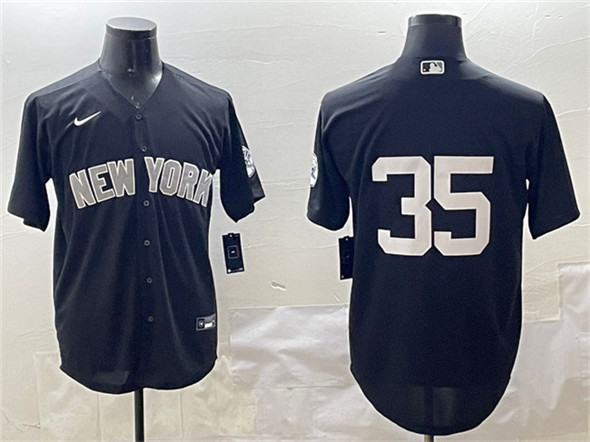 New York Yankees #35 Cody Bellinger Black Cool Base Stitched Jersey - Zenithce