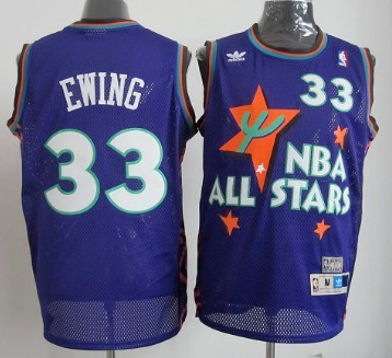 1995 All-Star #33 Patrick Ewing Purple Swingman Throwback Jersey - Zenithce