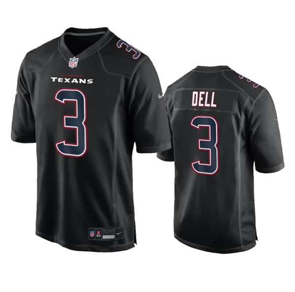 Houston Texans #3 Tank Dell Black Fashion Vapor Untouchable Limited Stitched Jersey - Zenithce