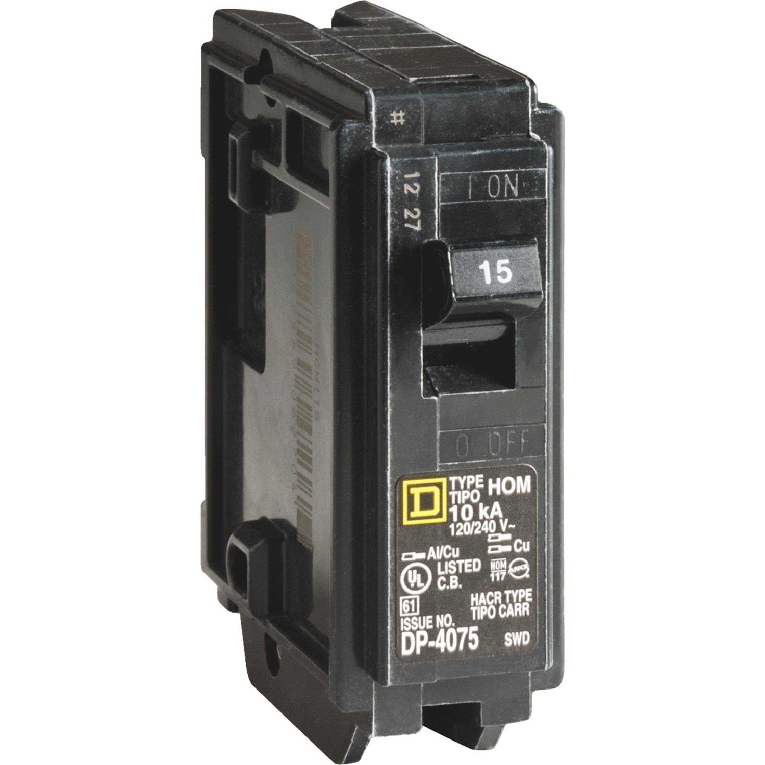 Square D Homeline 15 Circuit Breaker HOM115CP - Zenithce
