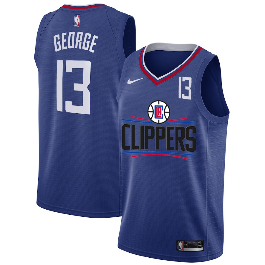 Clippers 13 Paul George White Number Swingman Jersey - Zenithce