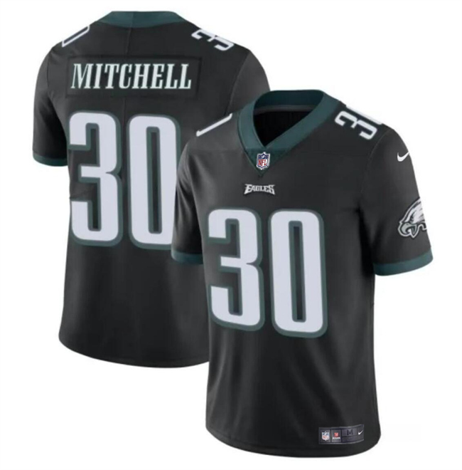 Philadelphia Eagles #30 Quinyon Mitchell Black 2024 Draft Vapor Untouchable Limited Stitched Jersey - Zenithce