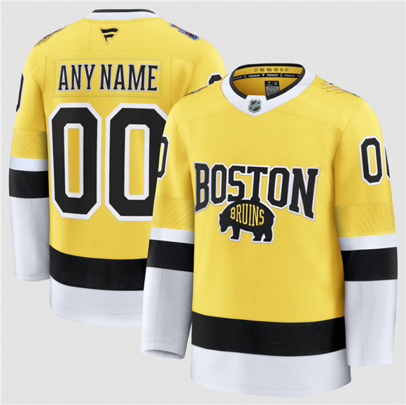 Boston Bruins Custom Gold 2026 Stadium Series Stitched Jersey - Zenithce
