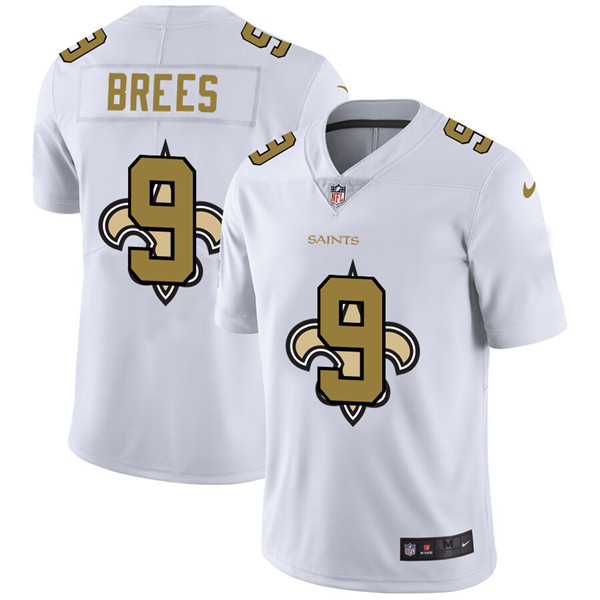 New Orleans Saints #9 Drew Brees White Stitched Jersey - Zenithce