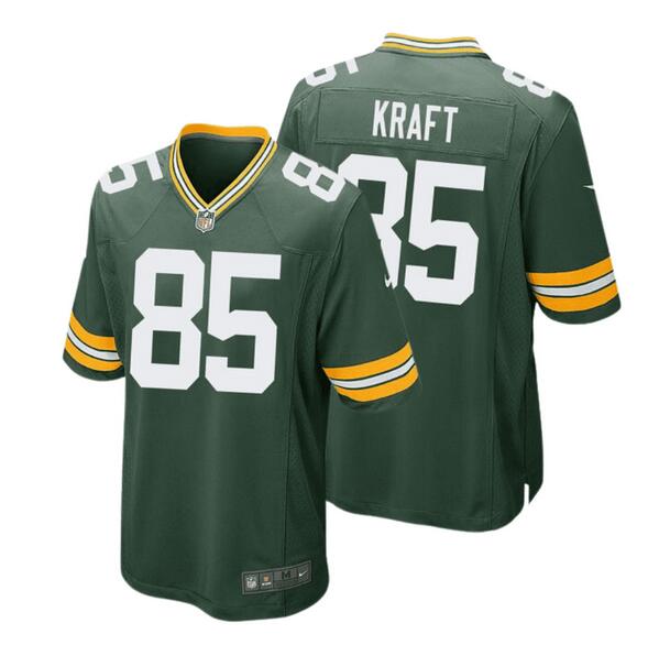 Green Bay Packers #85 Tucker Kraft Green Stitched Game Jersey - Zenithce