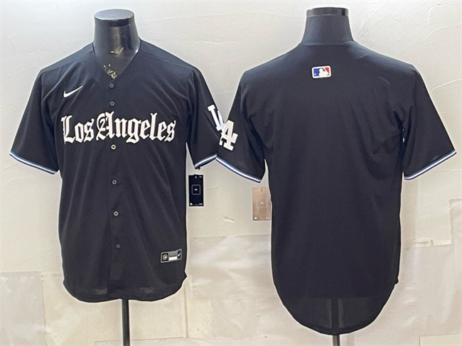 Los Angeles Dodgers Blank Black 'Gothic Edition' Vapor Premier Limited Stitched Jersey - Zenithce