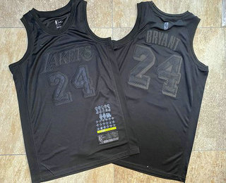Los Angeles Lakers #24 Kobe Bryant Black 2019 MVP AU Stitched Jersey - Zenithce