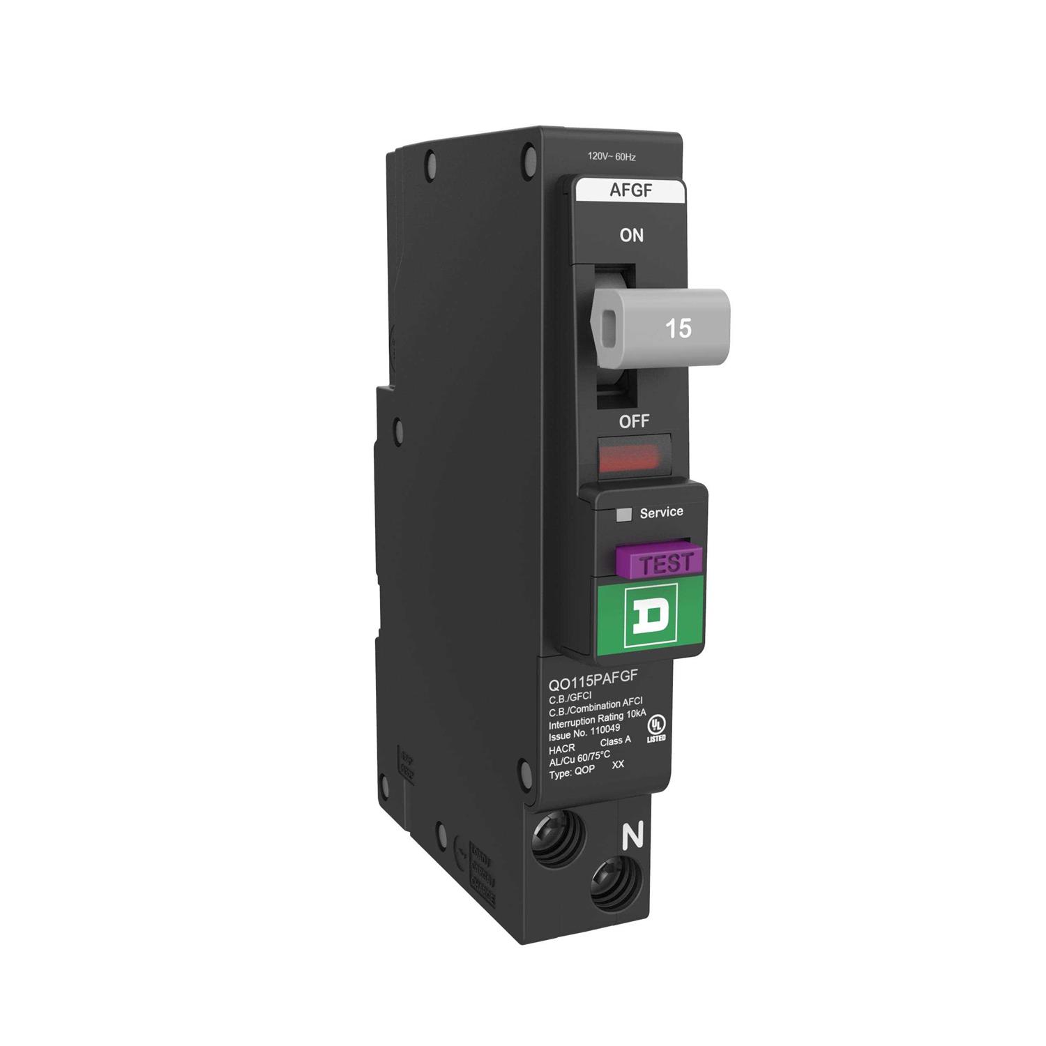 Square D QO 15-Amp 1-Pole Tandem Circuit Breaker - Zenithce