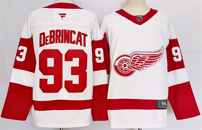 Detroit Red Wings #93 Alex DeBrincat White 2024-25 Stitched Jersey - Zenithce