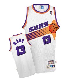 Phoenix Suns #13 Steve Nash White Swingman Throwback Jersey - Zenithce