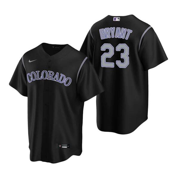Colorado Rockies #23 Kris Bryant Black Stitched Baseball Jersey - Zenithce