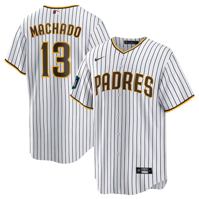 San Diego Padres #13 Manny Machado White 2024 World Tour Seoul Series Home Stitched Jersey - Zenithce