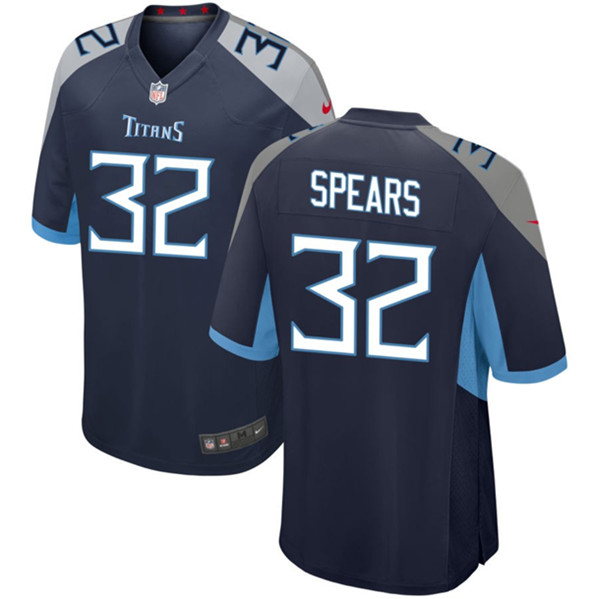 Tennessee Titans #32 Tyjae Spears Navy Stitched Game Jersey - Zenithce
