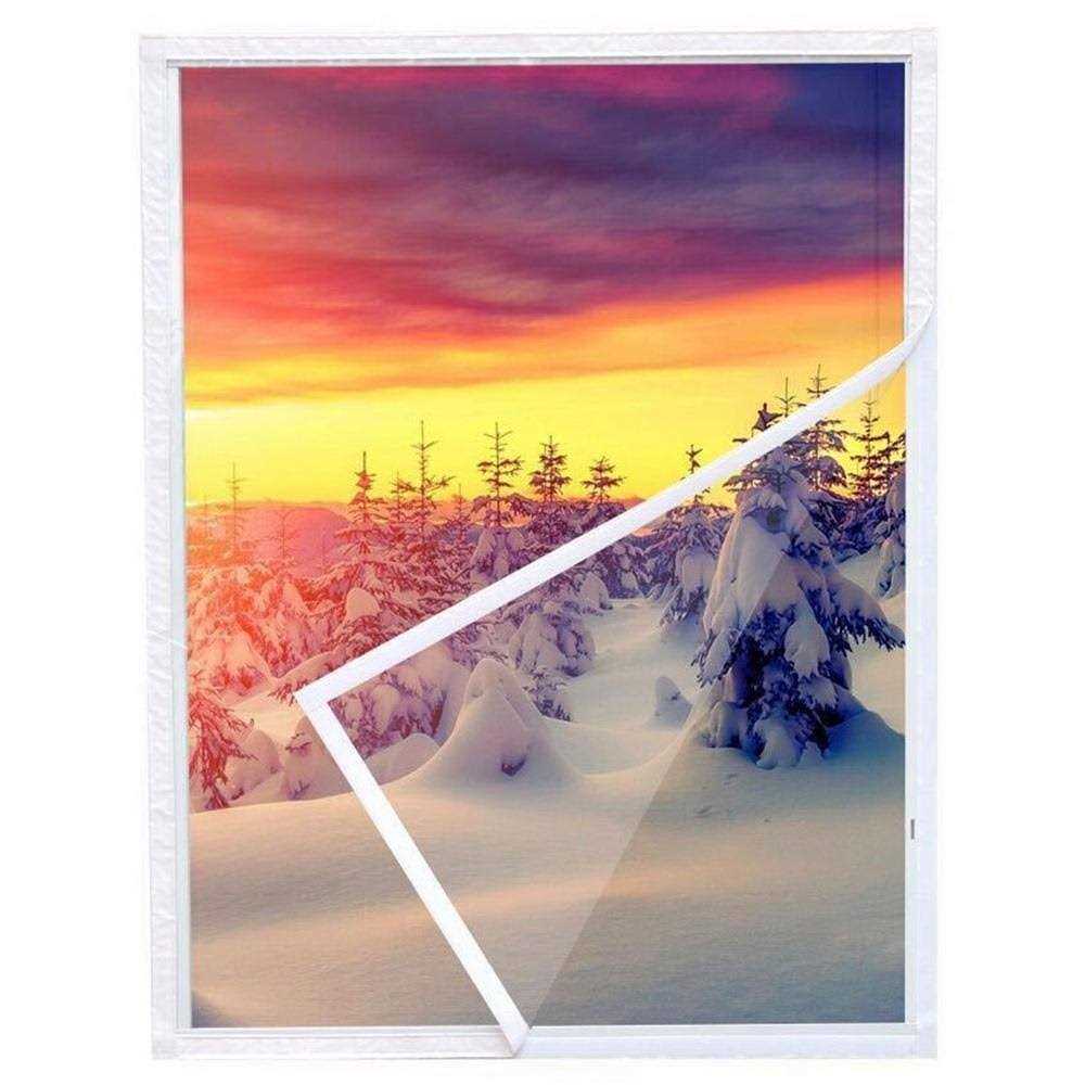 Wellco 63 in. Indoor Window Insulation Kit for Winter Keep Cold Out - Zenithce