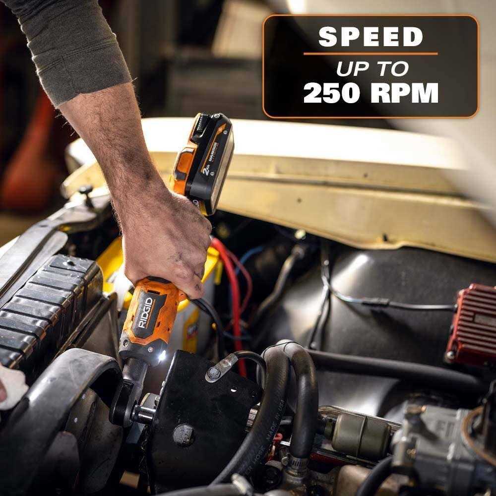 RIDGID 18V Brushless Cordless Ratchet 2.0 Ah Battery and Charger - Zenithce