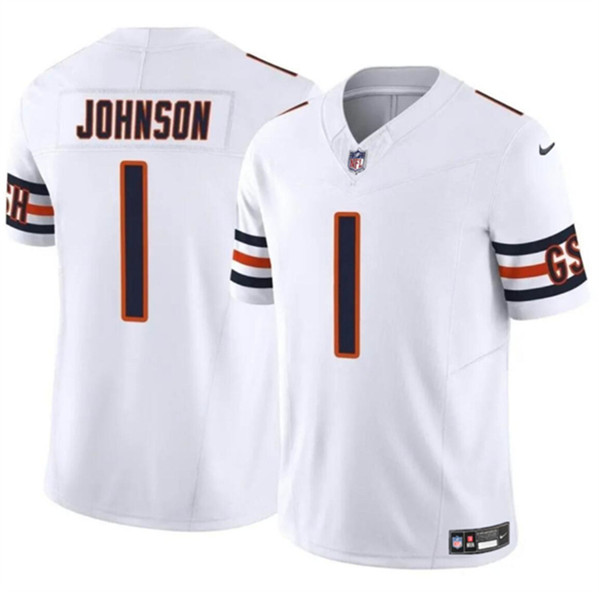 Chicago Bears #1 Jaylon Johnson White 2024 F.U.S.E. Vapor Stitched Jersey - Zenithce