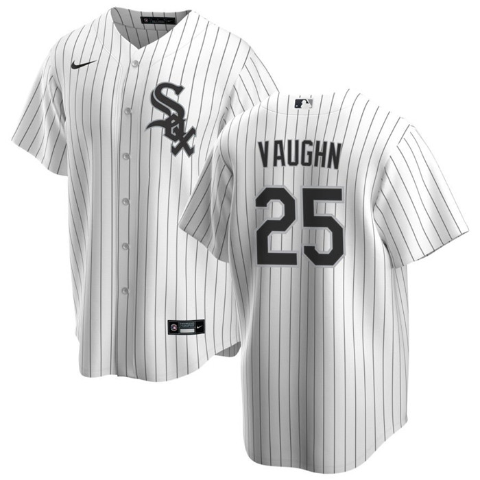 Chicago White Sox #25 Andrew Vaughn White Cool Base Stitched Jersey - Zenithce