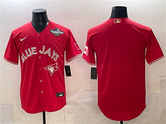 Toronto Blue Jays Blank Red 2025 World Series Home Cool Base Stitched Jersey - Zenithce