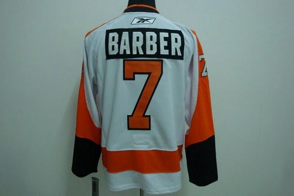 Flyers #7 Barber Stitched Winter Classic White Jersey - Zenithce