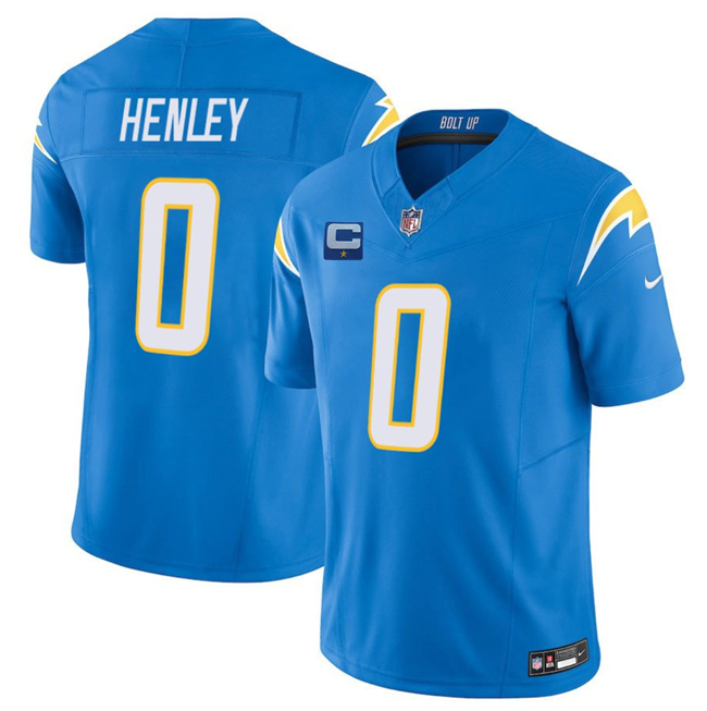Los Angeles Chargers #0 Daiyan Henley Blue 2025 F.U.S.E With 1-Star C Patch Vapor Limited Stitched Jersey - Zenithce