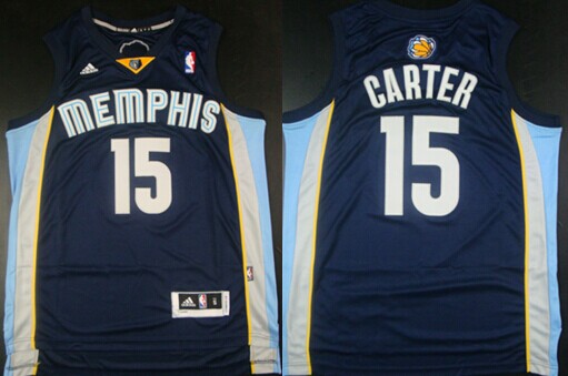 Memphis Grizzlies #15 Vince Carter Revolution 30 Swingman Navy Blue Jersey - Zenithce